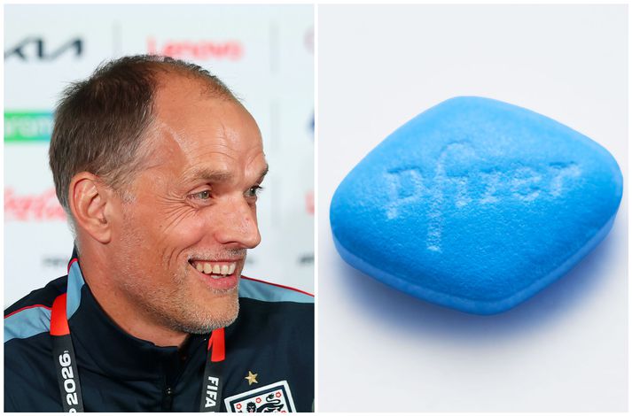 Thomas Tuchel, landsliðsþjálfari Englendinga, var spurður út í meinta notkun leikmanna sinna á Viagra-töflum til að undirbúa sig fyrir þunna loftið í Mexíkóborg.