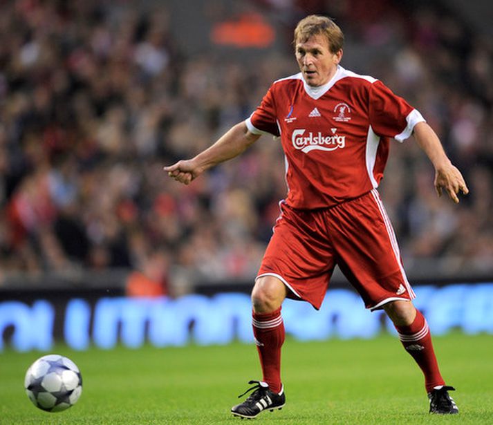 Kenny Dalglish í minningarleik um Hillsbrough-slysið í maí síðastliðnum.