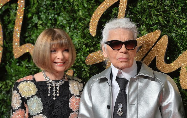 Anna Wintour og Karl Lagerfeld