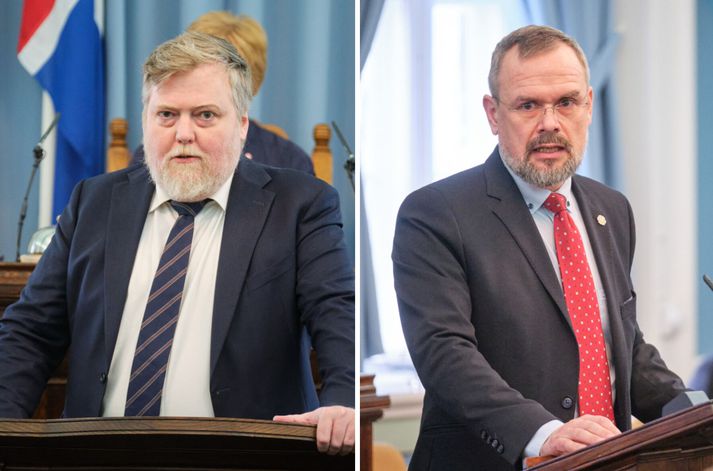 Sigmundur Davíð saumaði nokkuð hart að Daða Má í fyrstu óundirbúnu fyrirspurn ársins.