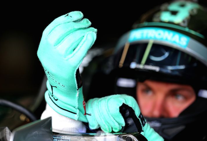 Rosberg hafði betur gegn Hamilton í dag.