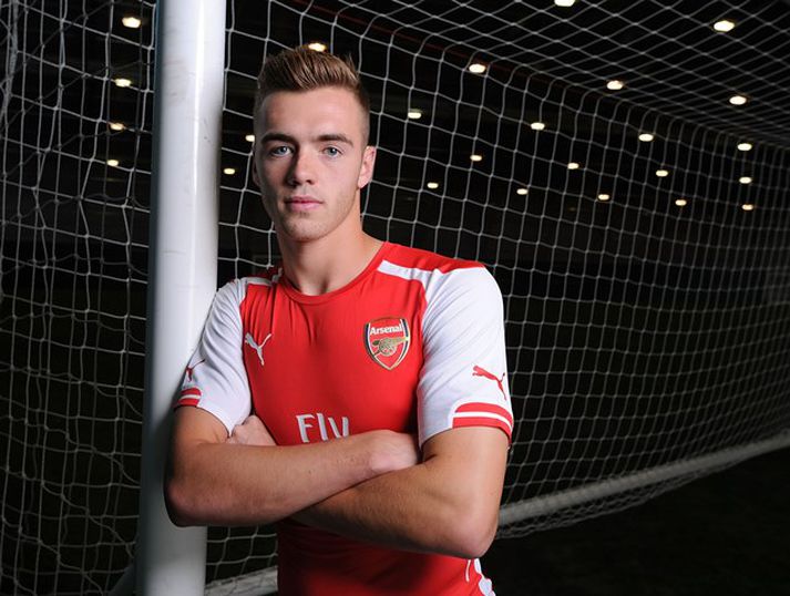 Calum Chambers í búningi Arsenal.