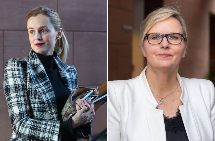 Hildur Björnsdóttir og Marta Guðjónsdóttir.