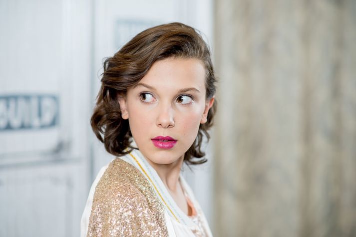 Millie Bobby Brown er ein aðalstjarnan í hinum vinsælu sjónvarpsþáttum Stranger Things.