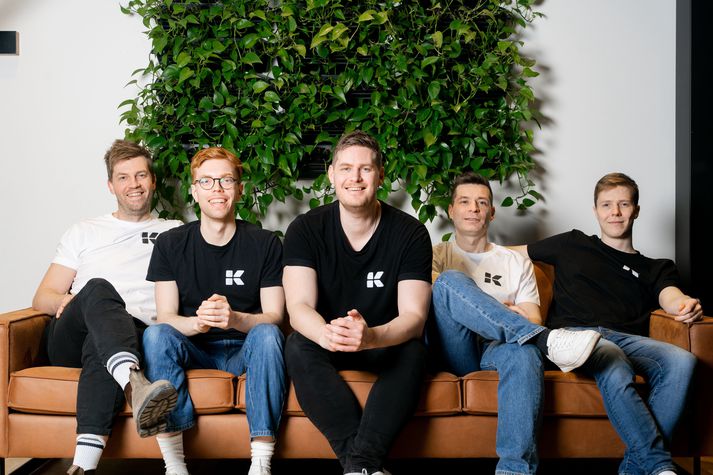 Starfsmenn Kardio, frá vinstri: Gunnar Helgi Gunnsteinsson, viðskiptastjóri, Guðberg Sumarliðason, vörustjóri, Arnar Jónsson, framkvæmdastjóri, Jón Dal Kristbjörnsson, tæknistjóri og Viktor Sævarsson, hugbúnaðararkitekt. 