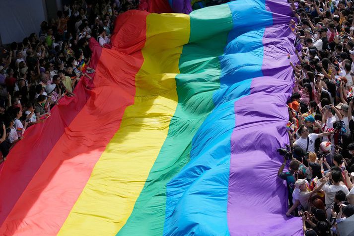 Frá Pride-göngu í Bangkok.