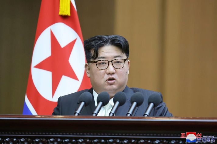 Kim Jong Un, einræðisherra Norður-Kóreu.