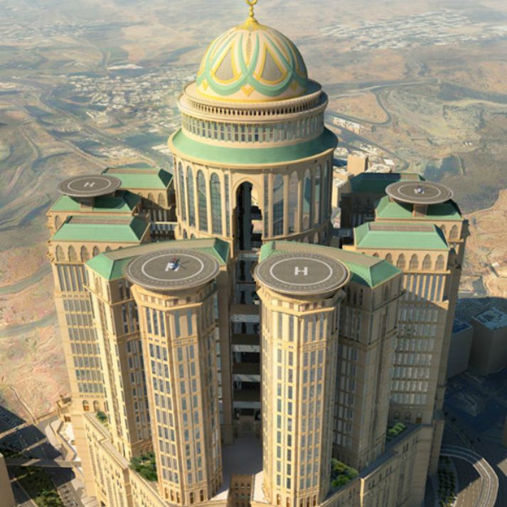 Hönnuður hótelsins segir það eiga að vera nútímalega túlkun á hefðbundnu eyðimerkuvirki.