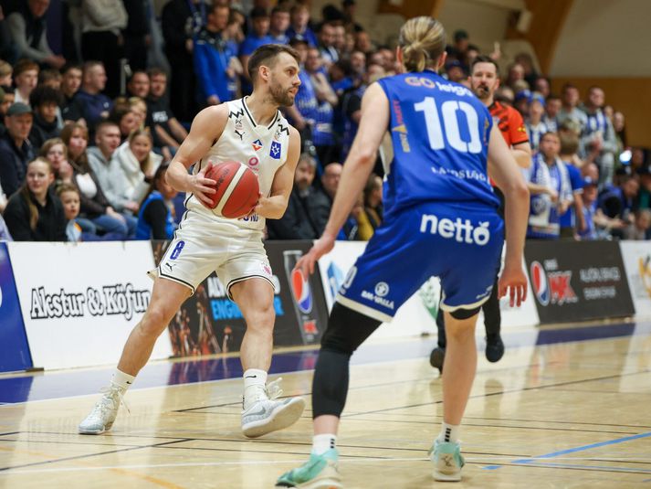 Ægir Þór Steinarsson var stigahæstur á vellinum í leiknum. 