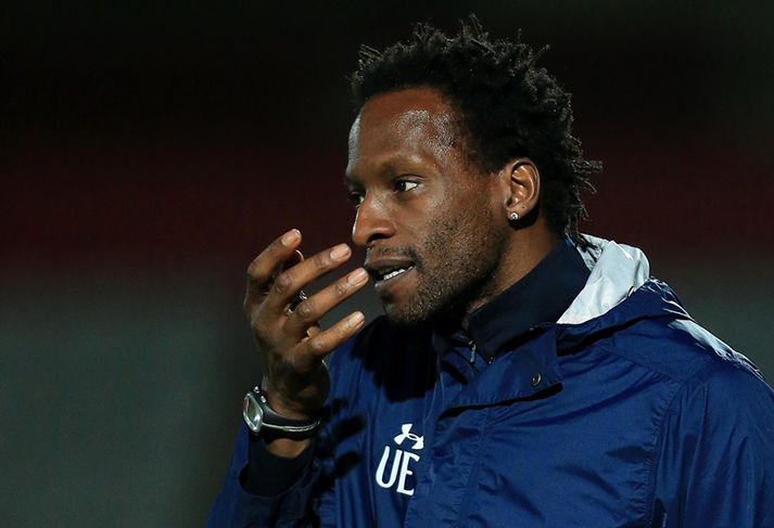 Ehiogu á æfingasvæðinu hjá Tottenham.