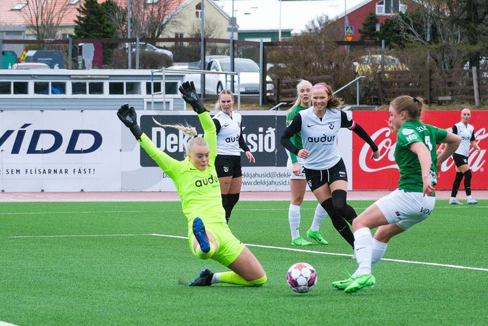Aldís Guðlaugsdóttir hélt marki sínu hreinu í dag.