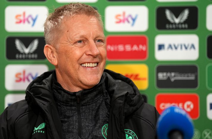 Heimir Hallgrímsson hafði fulla ástæðu til að brosa eftir svona leik.