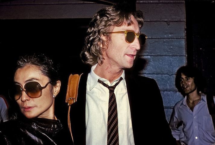 John Lennon og Yoko Ono árið 1980.