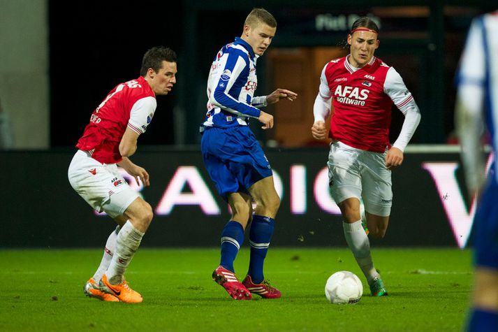 Alfreð í leik með Heerenveen.