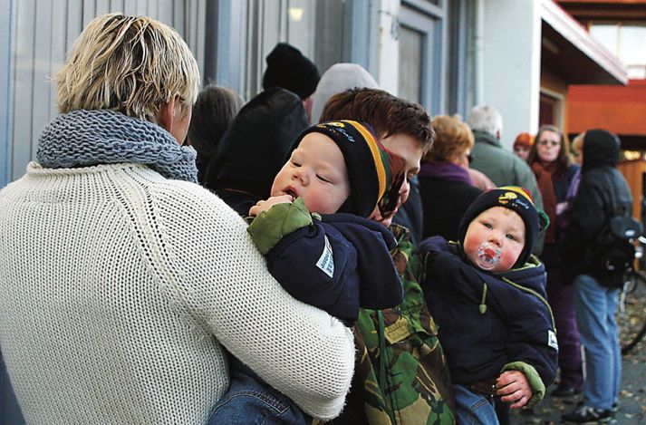 16 prósent barna á Íslandi eru í hættu á að búa við fátækt. Myndin tengist ekki efni fréttarinnar beint. 