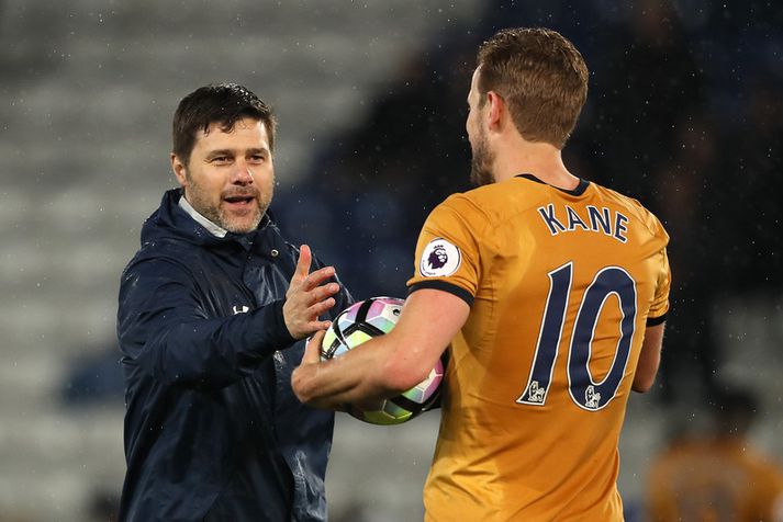 Pochettino óskar Kane til hamingju með fernuna.