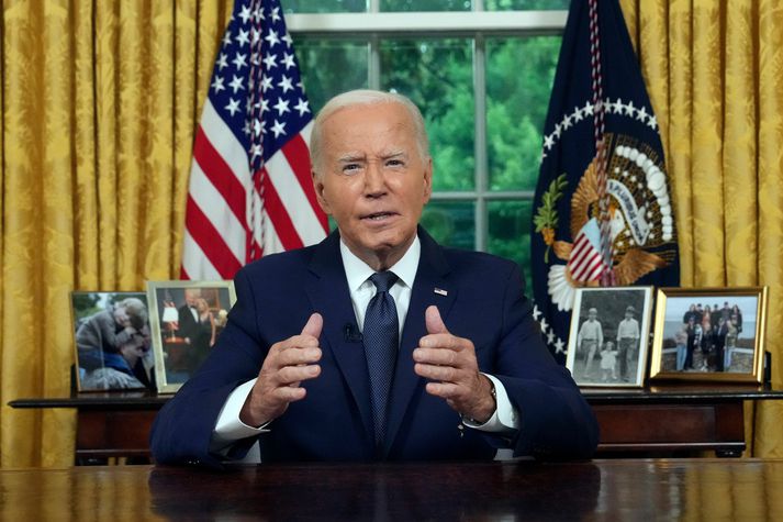 Joe Biden mun ávarpa Bandaríkjamenn á morgun klukkan átta að staðartíma, og fjalla um það sem framundan er.