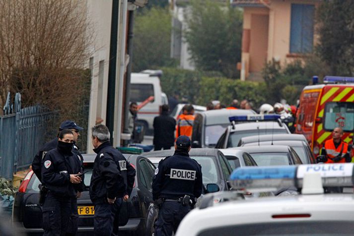 Frá vettvangi í Toulouse í dag.