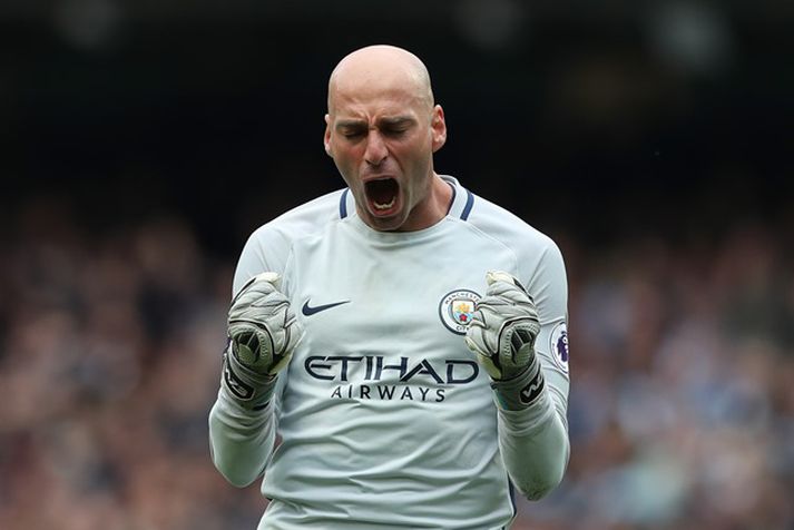 Willy Caballero var aðallega í hlutverki varamarkvarðar hjá City.