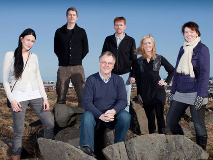 Sex efstu sætin skipa talið frá vinstri, Íris Edda, Arnar, Kristinn Þór, Freyr, Eyrún Jana og Silja Dögg.