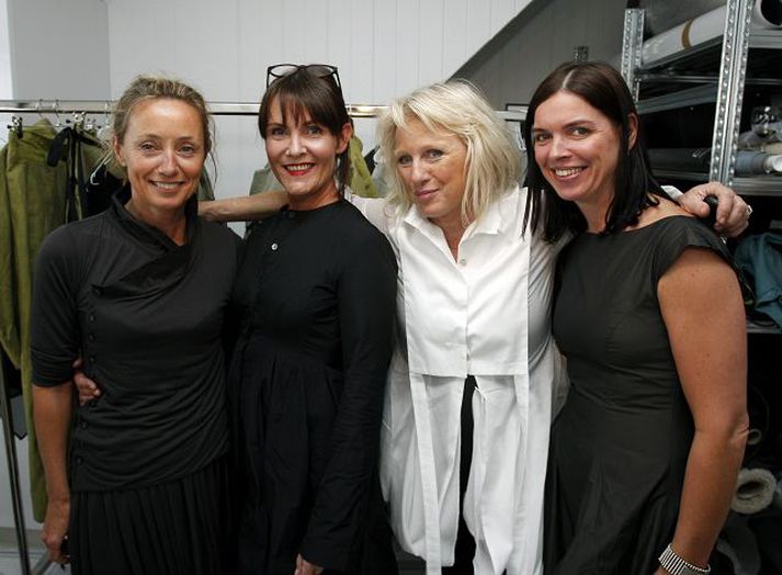 Hönnuðirnir Matthildur Halldórsdóttir, Erna Steina Guðmundsdóttir, Lísbet Sveinsdóttir og Kristín Hrafnkellsdóttir, en þær þrjár fyrrnefndu eru eigendur ELM Design. 
 Fréttablaðið/Anton