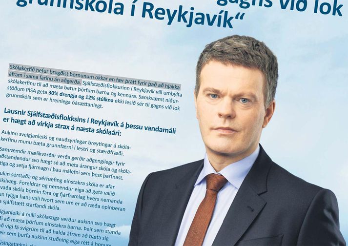 Auglýsingin umrædda (yfirstrikun er Vísis).
