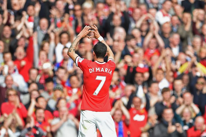 Di Maria fagnar í leik með Man. Utd.
