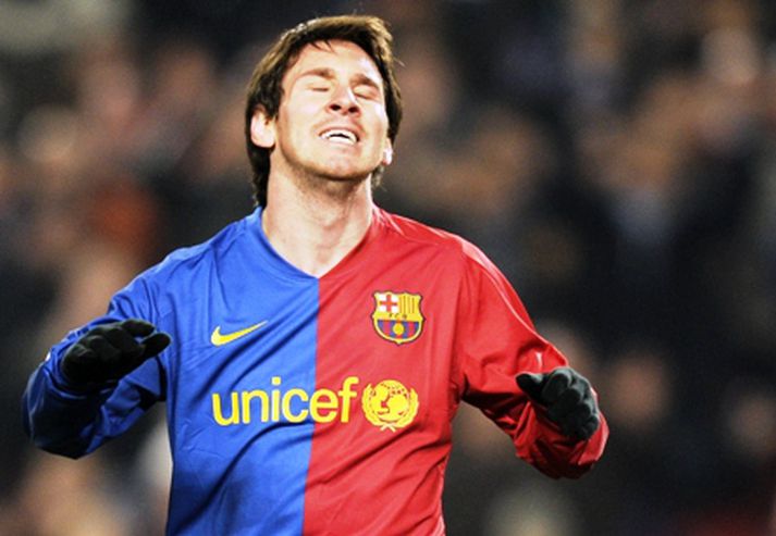 Messi hefur skorað 14 mörk fyrir Barcelona í 17 deildarleikjum í vetur