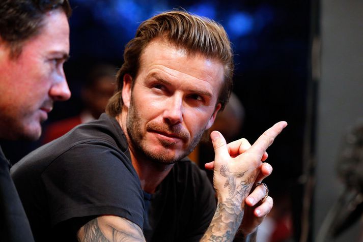 Beckham hefur verið tíður gestur á leikjum Miami Heat í NBA-deildinni í körfubolta.