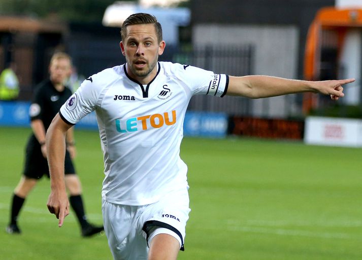 Gylfi Þór Sigurðsson í leik með Swansea.