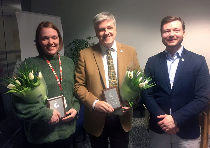 Svala Jóhannesdóttir, verkefnastjóri Frú Ragnheiðar, Benedikt Jóhannesson, fyrrverandi fjármálaráðherra og stofnandi Viðreisnar og Dagbjartur Gunnar Lúðvíksson, formaður Uppreisnar.