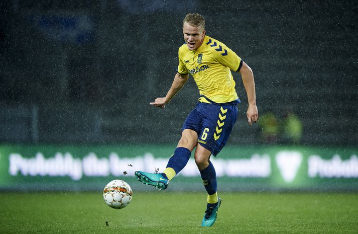 Hjörtur Hermannsson lék allan leikinn fyrir Bröndby sem tapaði fyrir Midtjylland