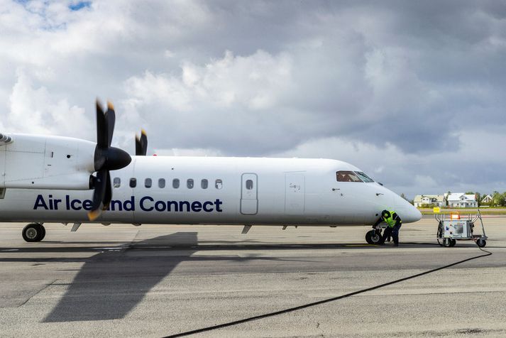 Snúa þurfti Þórunni hyrnu, flugvél Air Iceland Connect við skömmu eftir flugtak frá Reykjavík vegna bilunar.