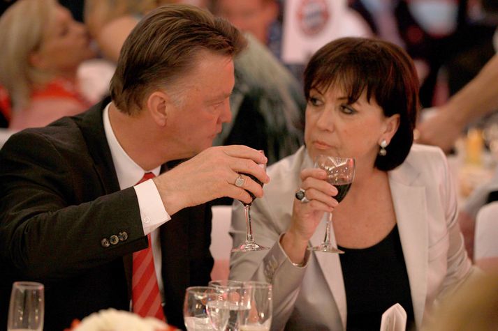 Louis van Gaal með eiginkonu sinni, Truus.
