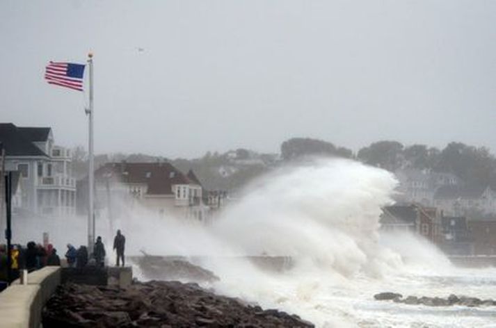 Sandy var var óvenju umfangsmikill fellibylur.