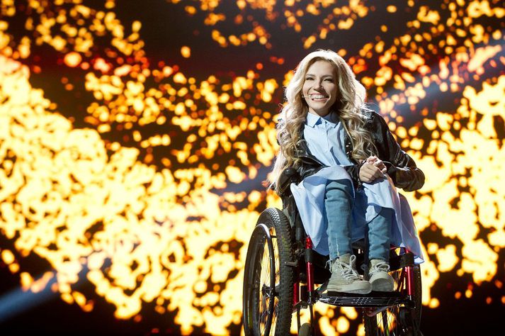 Julia Samoilova, fulltrúi Rússa í Eurovision í ár.