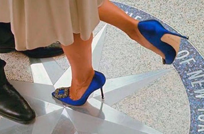 Manolo Blahnik skórnir hennar Carrie Bradshaw úr fyrstu Sex and the City kvikmyndinni eru ódauðlegir.