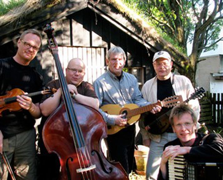Sout River Band með Ólafi heitnum.