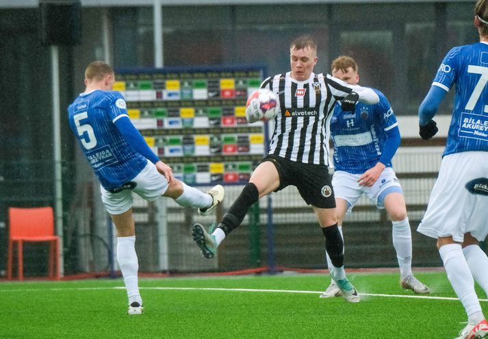 Benóný Breki Andrésson skoraði tvö marka KR í kvöld