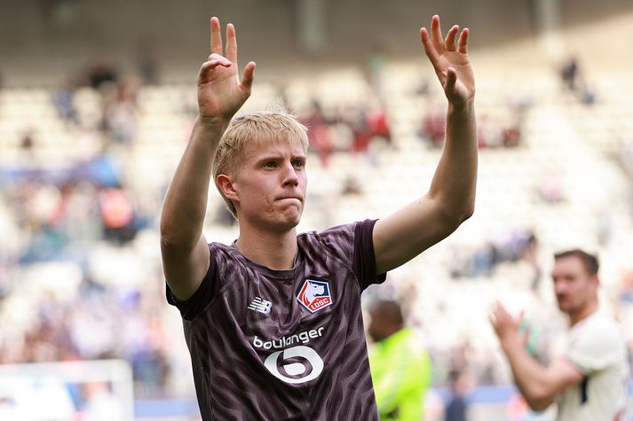 Hákon Arnar skoraði eina mark Lille í svekkjandi jafntefli.