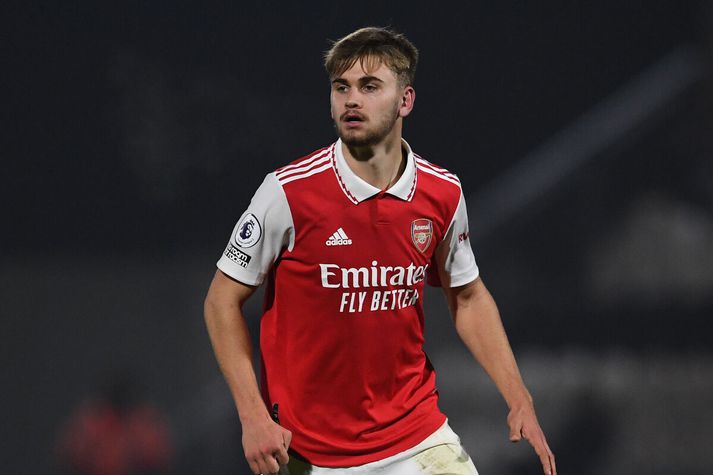 Billy Vigar í leik með undir 21 árs liði Arsenal á sínum tíma.