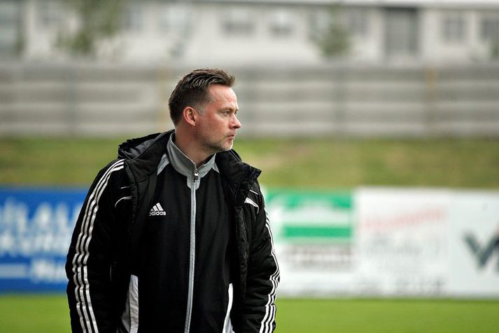 Heimir var allt annað en sáttur við baráttuskort sinna manna