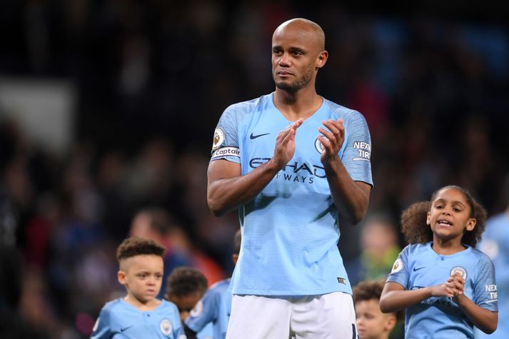 Vincent Kompany í búningi Manchester City.