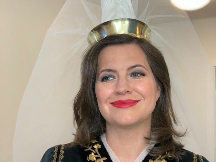 Eliza kveður Bessastaði á morgun.