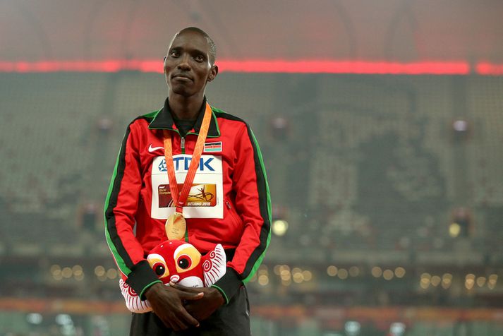 Asbel Kiprop er þrefaldur heimsmeistari í 1500 metra hlaupi.