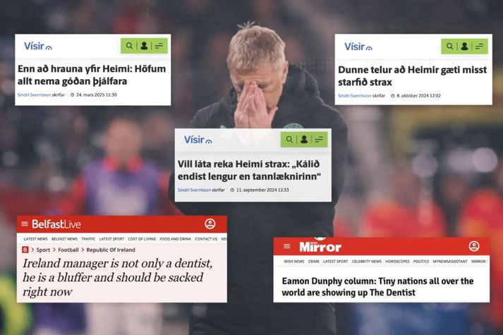 Heimir Hallgrímsson er að gera frábæra hluti með írska landsliðið í fótbolta. Eftir erfiða byrjun og harða gagnrýni er Írland nú aðeins tveimur sigurleikjum frá sæti á HM