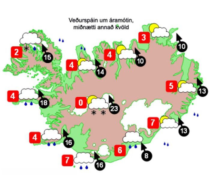 Það verður vindasamt á morgun, eftir því sem fram kemur í veðurkortunum hjá Sigurði Ragnarssyni.