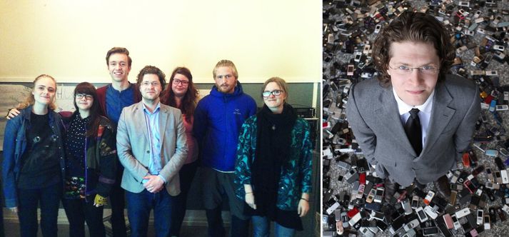 Hér má sjá stjórn Ungra umhverfissinna og Bjartmar, nýkjörinn formaður, er til hægri.