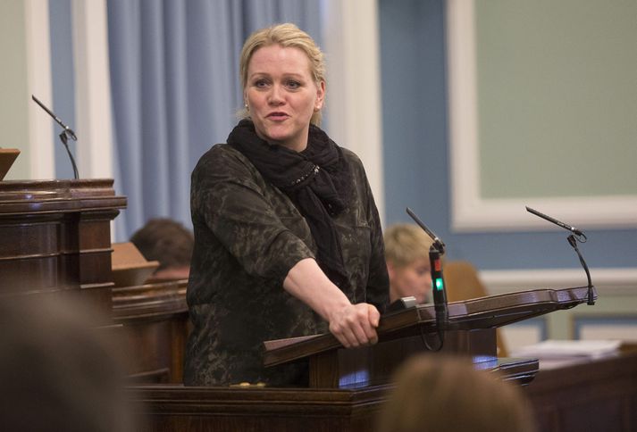 Katrín Júlíusdóttir er meðal þeirra stjórnarmanna sem telja þingsályktunartillöguna fela í sér ávirðingar.