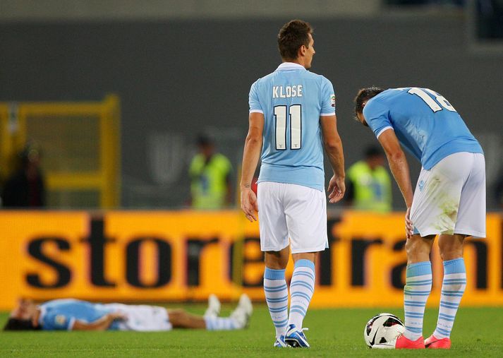 Klose í leik með Lazio.